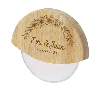cortapizzas con logo personalizado para los invitados de tu boda